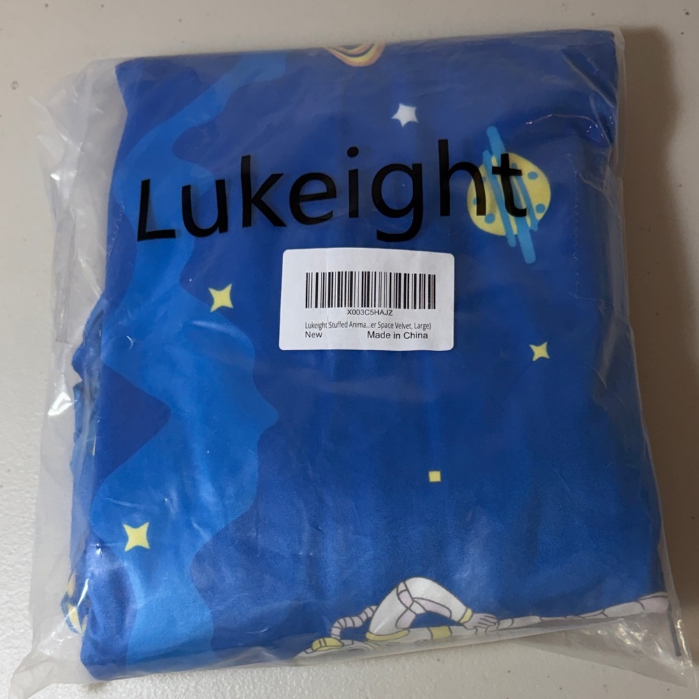 NWT Blue Space-Themed Bean bag cover never opened bean bag cover
